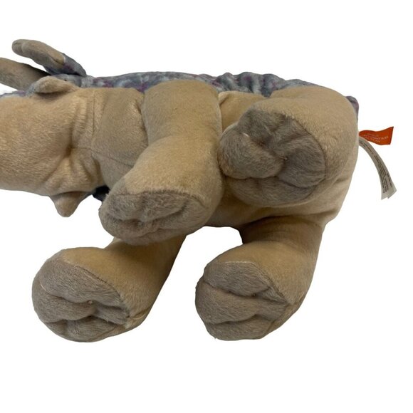 Wild Republic Triceratops Dinosaur Plush Toy 12" Soft Stuffed Animal - Picture 5 of 7